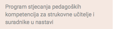 NATJEČAJ ZA UPIS NA PROGRAM STJECANJA...