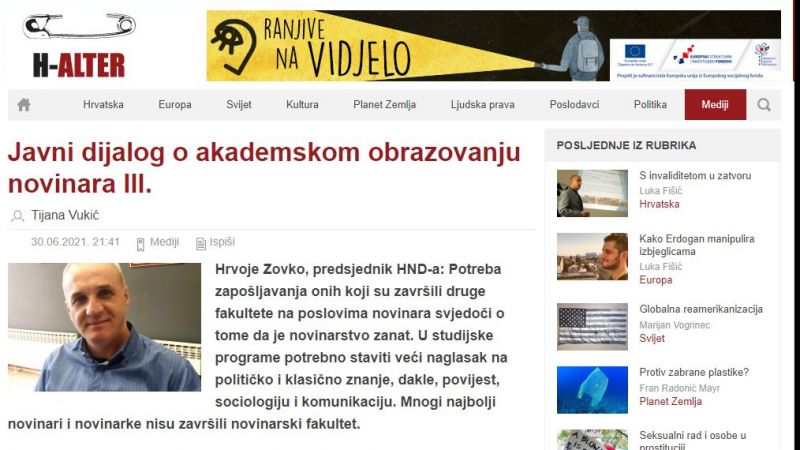 The president of the Croatian...